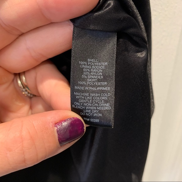 Express Black Strapless Rouched Dress- Medium - Picture 5 of 5